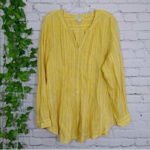 Sundance Yellow Linen Shirt